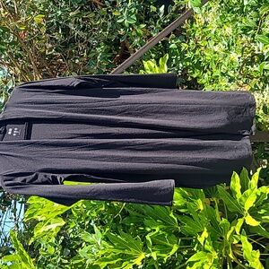 Uniqlo AIRism Long Sleeve Black Lightweight Open Front Cartigan Size XSmall